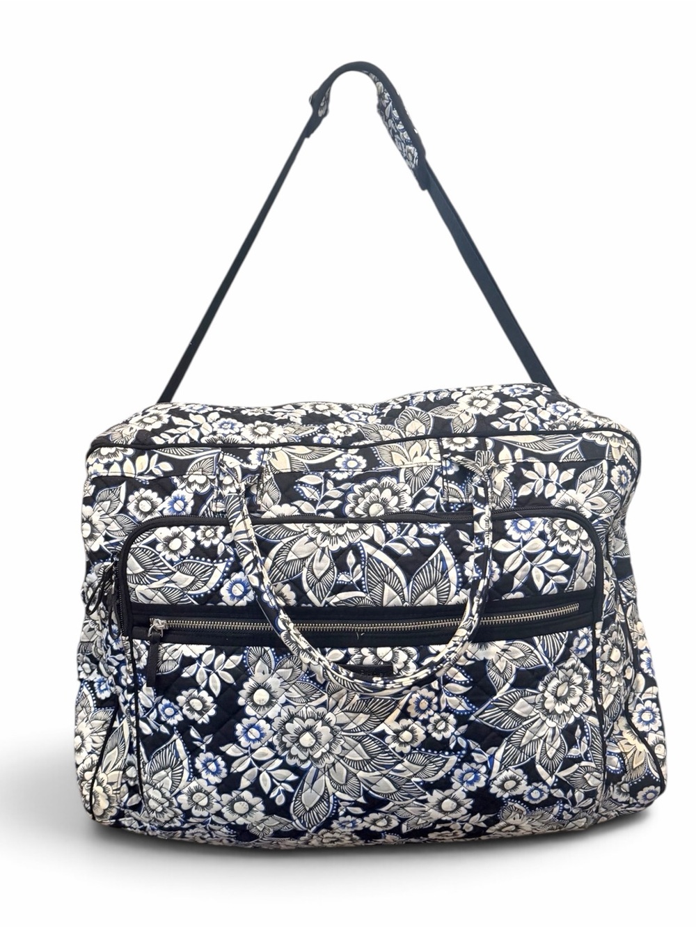 Vera Bradley Snow Lotus Grand Traveler Travel Bag